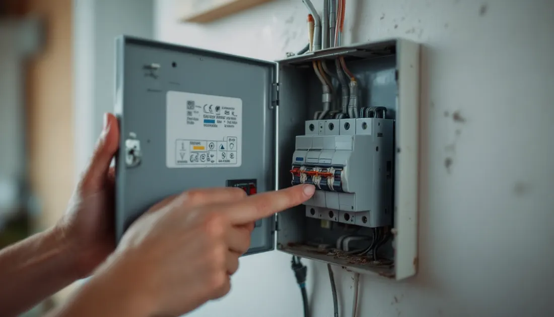 Elektrische zekeringkast in een woning, illustratie bij het capaciteitstarief